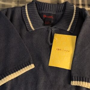 Denim&Co Men's Navy Crewneck Sweater